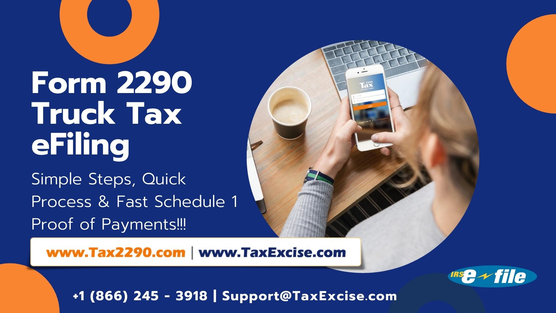 Electronic Filing for Federal Vehicle Use Tax Form 2290, August 31 is