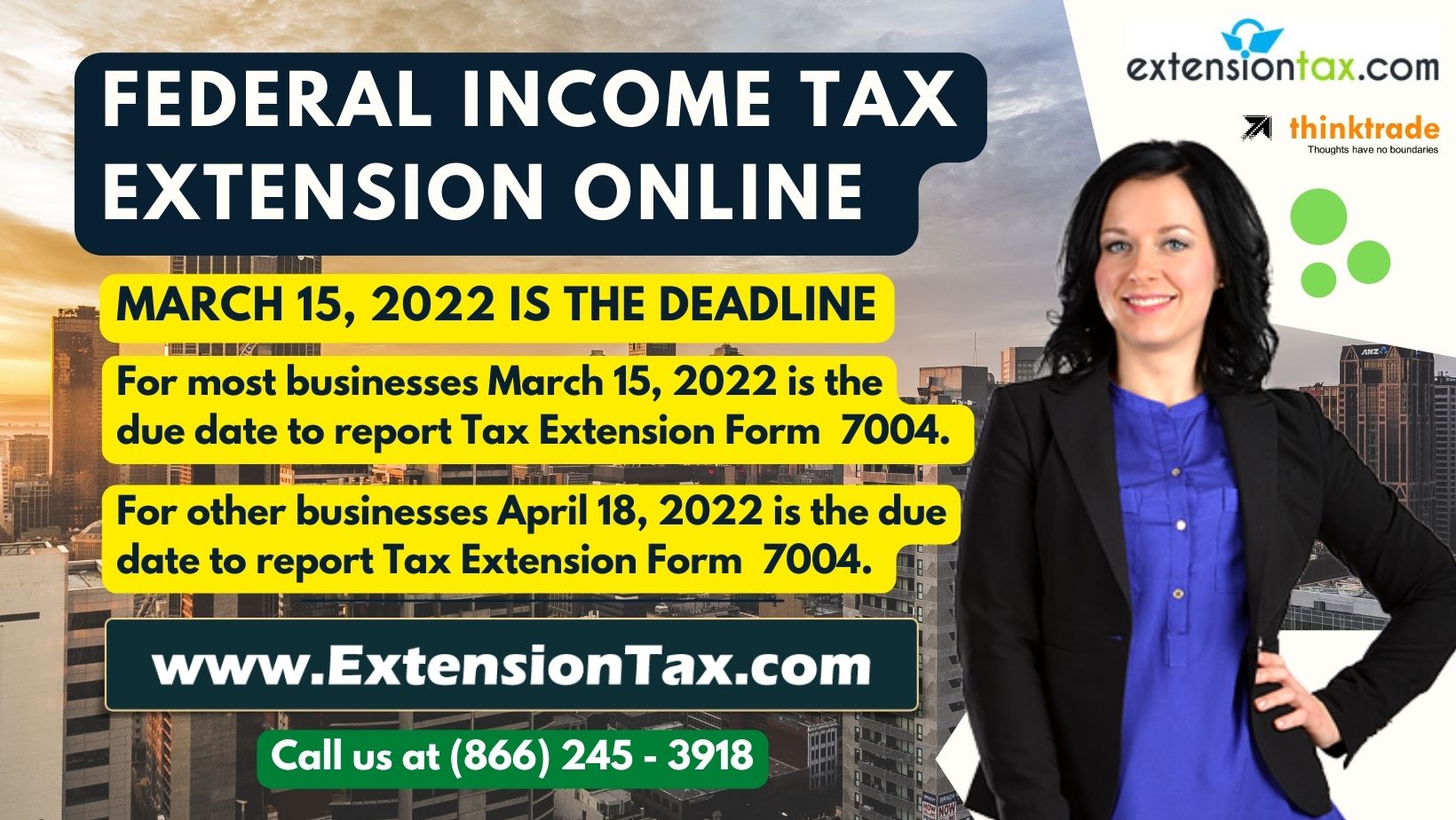 Extension Tax for Business Tax Returns 